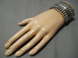Important Vintage Navajo Larry Tsinnie Sterling Silver Native American Bracelet-Nativo Arts