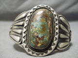 Quality Zuni Native American Rare Technique Turquoise Sterling Silver Bracelet-Nativo Arts