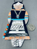 The Biggest Ever Native American Zuni Woman Turquoise Sterling Silver Necklace-Nativo Arts