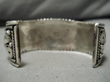 Super Rare Early Vintage Native American Navajo Ben Begaye Turquoise Sterling Silver Bracelet-Nativo Arts