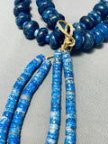 The Most Unique Vintage Santo Domingo Lapis Heishi Jacla Necklace-Nativo Arts