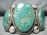 Best Native American Navajo Rick Martinez Royston Turquoise Sterling Silver Bracelet-Nativo Arts