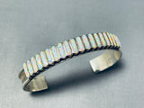 Marvelous Vintage Native American Navajo Synthetic Opal Sterling Silver Bracelet-Nativo Arts