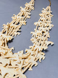 Native American Best Vintage Authentic Santo Domingo Hand Carved Horse Fetish Necklace-Nativo Arts
