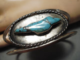 Superb Vintage Native American Navajo Native American Navajo Turquoise Animal Fetish Sterling Silver Bracelet-Nativo Arts