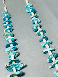 Traditional 92 Grams Vintage Native American Navajo Turquoise Heishi Necklace-Nativo Arts