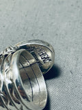 Important Ben Begaye (d.) Vintage Native American Navajo Lapis Sterling Silver Ring-Nativo Arts