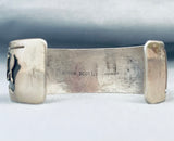 Ross Scott Native American Navajo Sterling Silver Bear Bracelet-Nativo Arts