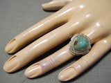 Marvelous Vintage Native American Navajo Royston Turquoise Sterling Silver Ring Old-Nativo Arts