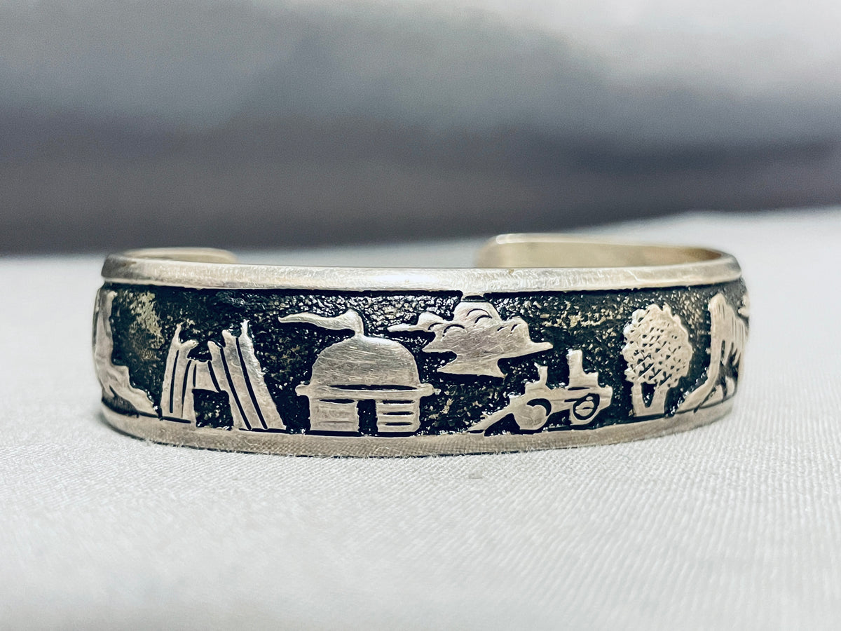 Thomas Singer Unforgettable Vintage Native American Navajo Sterling Si ...