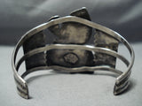 Important Earlier Wil Benally Vintage Native American Navajo Sterling Silver Turquoise Bracelet-Nativo Arts