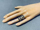Dynamic Vintage Native American Navajo Sterling Silver Ring-Nativo Arts