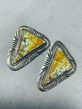 Al Boyd Vintage Native American Navajo Royston Turquoise Sterling Silver Earrings-Nativo Arts