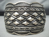 Very Important Vintage Native American Navajo Darryl Becenti (d.) Sterling Silver Bracelet-Nativo Arts