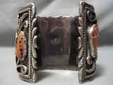 One Of The Biggest Vintage Native American Navajo Turquoise Nugget Sterling Silver Bracelet-Nativo Arts