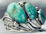 One Of The Most Unique Vintage Native American Navajo Royston Turquoise Sterling Silver Bracelet-Nativo Arts