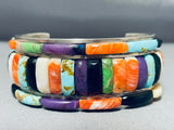 Native American Important Vintage Carlos Eagle Turquoise Sterling Silver Bracelet-Nativo Arts