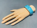 Carmichael Intricate Vintage Native American Zuni Turquoise Sterling Silver Bracelet-Nativo Arts