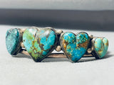 For The Love Of Turquoise Vintage Native American Navajo Sterling Silver Bracelet-Nativo Arts
