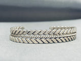 Mesmerizing Vintage Native American Navajo Twisted Sterling Silver Rope Bracelet-Nativo Arts