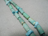One Of The Best Navajo Tubule Turquoise Native American Necklace-Nativo Arts