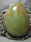 One Of The Best Native American Navajo Royston Turquoise Sterling Silver Bracelet-Nativo Arts