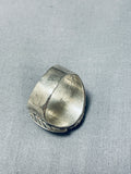 Astounding Vintage Native American Navajo Kingman Turquoise Sterling Silver Ring-Nativo Arts