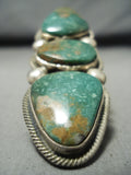 Monster Native American Navajo Royston Turquoise Sterling Silver Ring-Nativo Arts