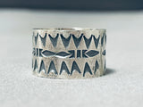 Sensational San Felipe Sterling Silver Ring Signed-Nativo Arts