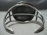 Awesome Vintage Native American Navajo Earth Blue Turquoise Sterling Silver Bracelet Old-Nativo Arts