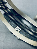 Important Iaca Winner Vintage Native American Navajo Turquoise Sterling Silver Bracelet-Nativo Arts