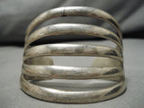 Tremendous Vintage Native American Navajo Simple Elegance Sterling Silver Bracelet-Nativo Arts