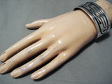 Fantastic Navajo Native American Sterling Silver Overlay Bracelet-Nativo Arts