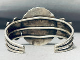 Important Authentc Larry Moses Vintage Native American Navajo Turquoise Sterling Silver Bracelet-Nativo Arts