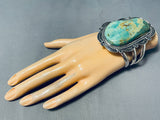103 Grams Monster Native American Navajo Turquoise Sterling Silver Bracelet-Nativo Arts