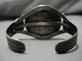 Very Important Vintage Native American Hopi Guild Turquoise Sterling Silver Bracelet Old-Nativo Arts