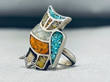 Amazing Vintage Native American Zuni Turquoise Sterling Silver Petite Ring-Nativo Arts