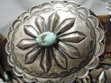 Important Floyd Arviso Vintage Native American Navajo Turquoise Sterling Silver Concho Belt-Nativo Arts