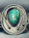 Museum Quality Vintage Native American Navajo Turquoise Sterling Silver Bracelet-Nativo Arts