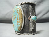 Native American One Of The Biggest Ever #8 Turquoise Sterling Silver Thunderbird Bracelet-Nativo Arts