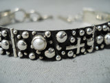 Extraordinary Navajo Sterling Silver Bracelet Native American-Nativo Arts