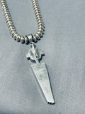 Extremely Valuable Last Chance Turquoise Vintage Native American Navajo Sterling Silver Necklace-Nativo Arts