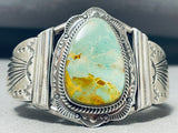 Exceptional Native American Navajo Royston Turquoise Sterling Silver Bracelet Signed-Nativo Arts