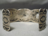 Opulent Vintage Native American Navajo 3 Stone Royston Turquoise Sterling Silver Bracelet-Nativo Arts