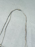 Absolutely Incredible Vintage Native American Navajo Sterling Silver Bird Fetish Necklace-Nativo Arts