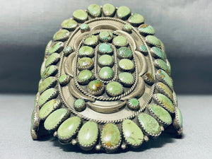 Best Vintage Native American Navajo Larry Moses Begay Turquoise Sterling Silver Bracelet-Nativo Arts