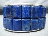 Best Lapis San Felipe Native American Lapis Sterling Silver Bracelet-Nativo Arts