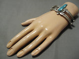 Exquisite Vintage Navajo Turtle Native American Sterling Silver Bracelet Cuff-Nativo Arts
