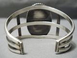 One Of The Best Vintage Native American Navajo #8 Turquoise Sterling Silver Bracelet Old-Nativo Arts
