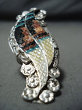 Superior Zuni Turquoise Sterling Silver Ring Native American-Nativo Arts